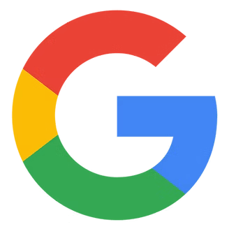 The image shows the Google logo, a large capital "G" in red, blue, green, and yellow segments on a light background.